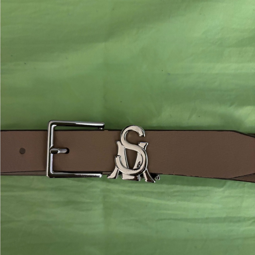 Steve Madden Brown Belt with Silver Buckle size medium